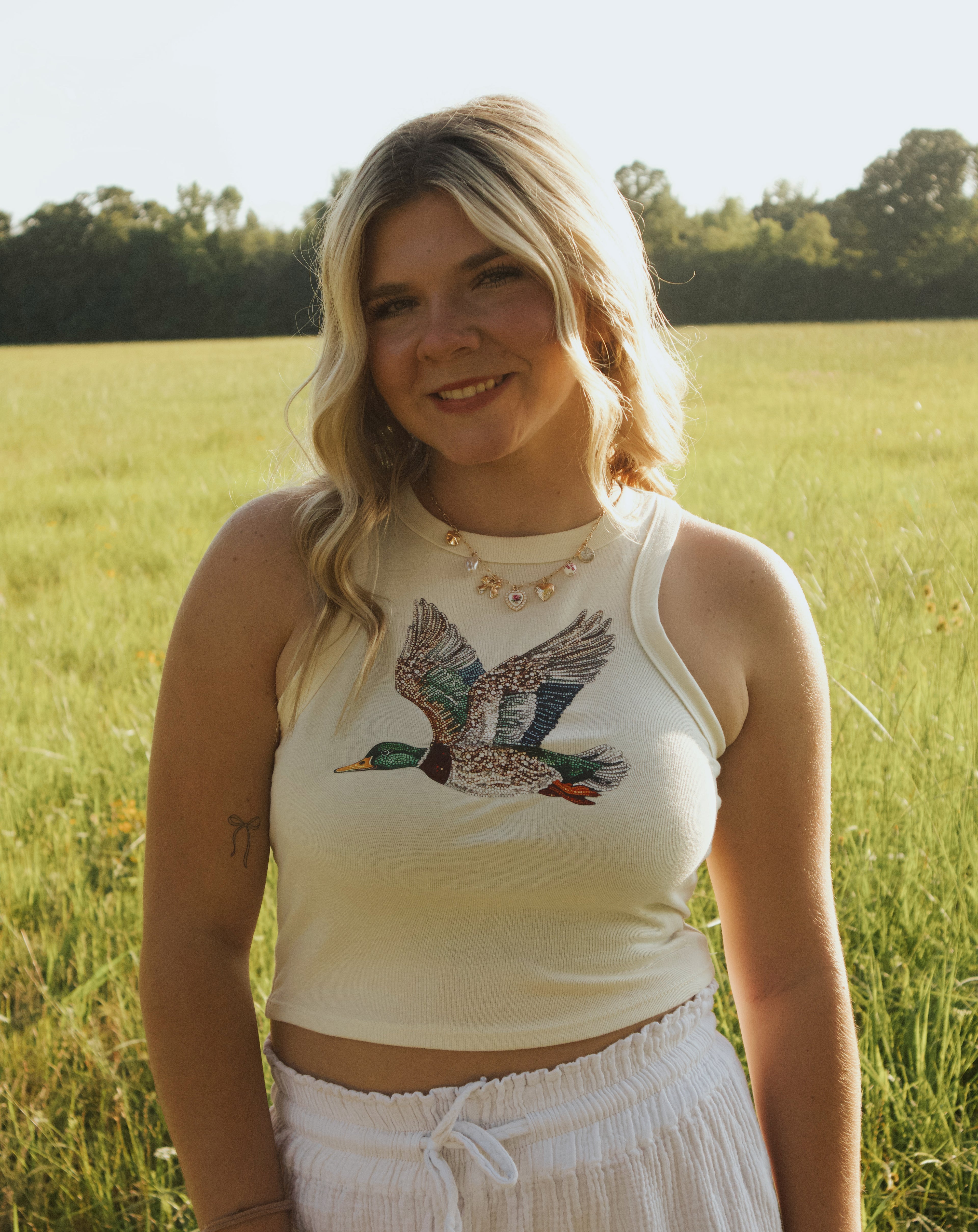 Dazzled duck tank