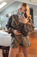 Brown camo shorts