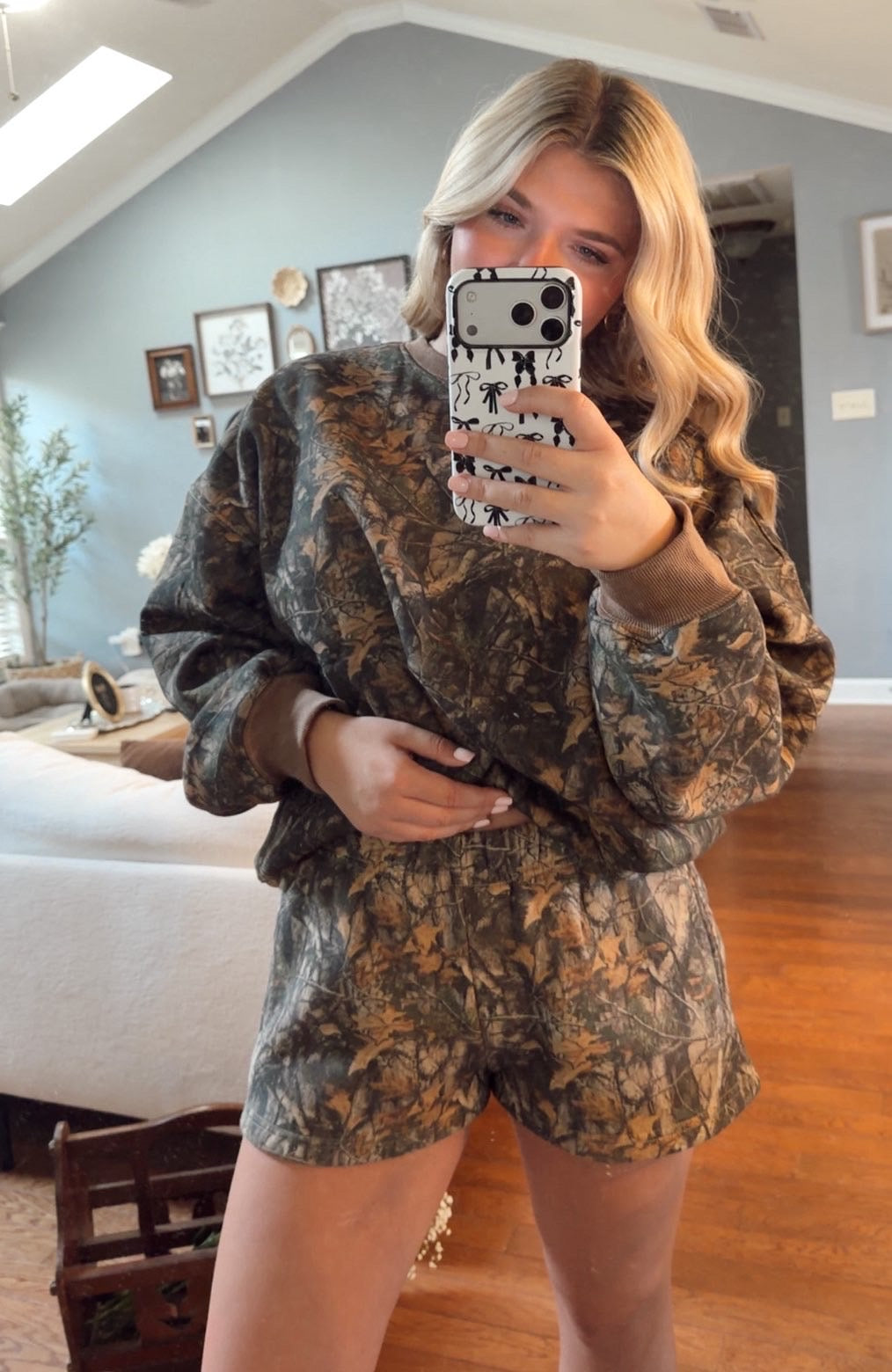 Brown camo shorts